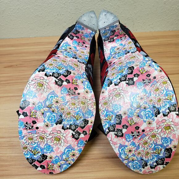 Irregular Choice Black and Red Floral Heels - Picture 8 of 12